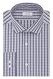 Calvin Klein Men's Non Iron Slim Fit Graphic Check Spread Collar Dress Shirt