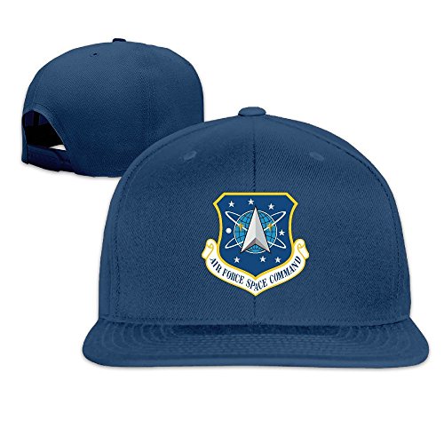 Air Force Space Command Snapback Baseball Hat Black