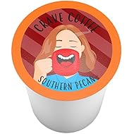 Crave Coffee Single-Cup Coffee for Keurig K-Cup Brewers, Southern Pecan, 100 Count