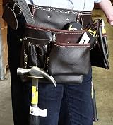 Rolson 68889 Oil Tanned Double Tool Pouch with Belt and Pockets view 3