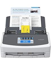 Fujitsu ScanSnap iX1600 Wireless or USB High-Speed Cloud Enabled Document, Photo & Receipt Scanner with Large Touchscreen and Auto Document Feeder for Mac or PC, White
