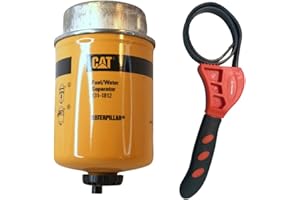 INDUSTRIALHD Caterpillar 131-1812 Fuel Water Separator w/IHD Strap Wrench Bundle (1)