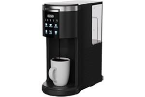 Gevi Single Serve Coffee Maker, for K-Cup Pods & Ground Coffee, 40oz Removable Water Reservoir, 5 Brew Sizes (6-14oz), Compact for Kitchens, Black