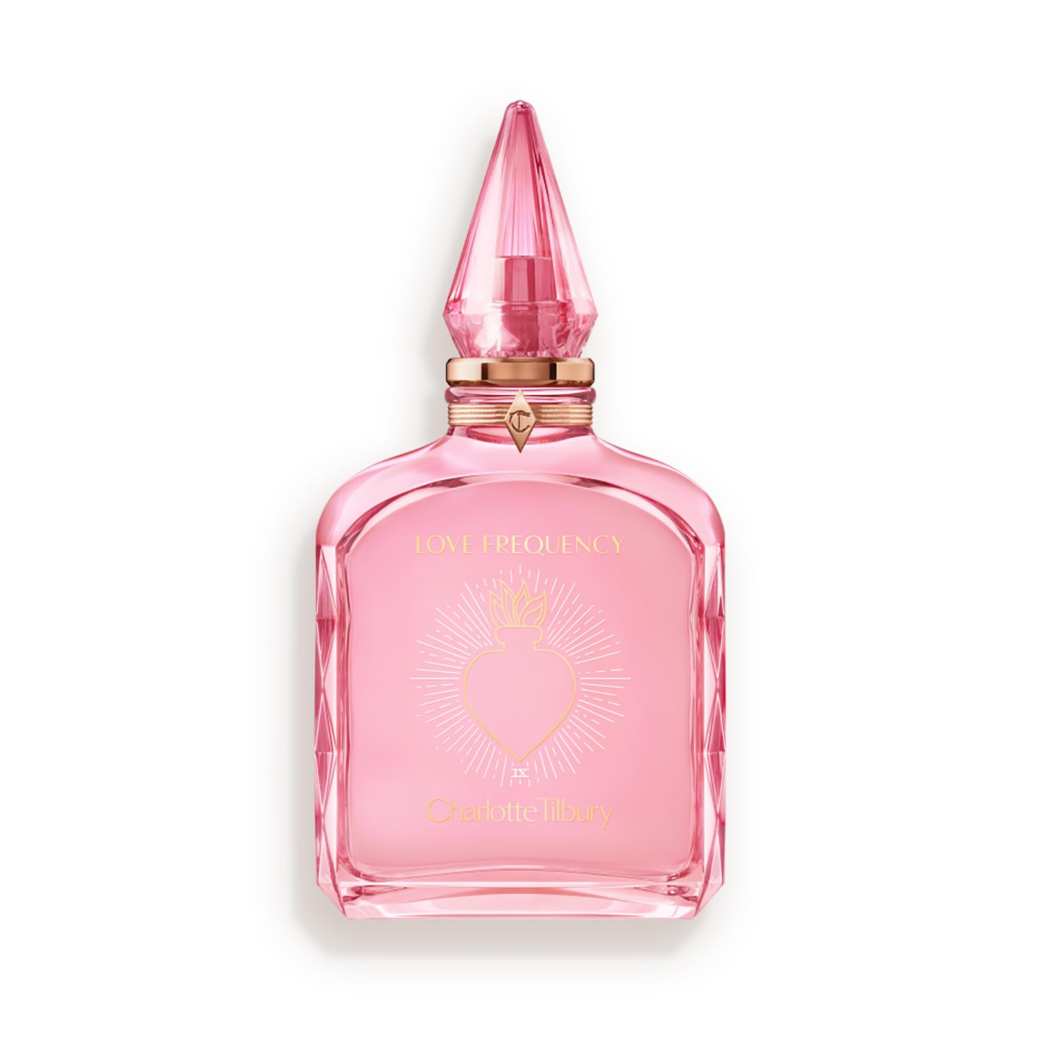 Charlotte Tilbury Love Frequency Eau De Parfum – Pheromone Enhancing Floral Perfume Enriched with Naturally-Derived Oils – Long-Lasting Scent with Notes of Patchouli Musk & Rose (100ml)
