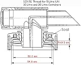 Sabeu FLUXX Dispensing Tap DIN51 for 5L 10L UN Drums with 51mm Thread (2) view 2