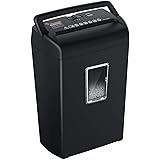 bonsaii 10-Sheet Paper Shredder, Credit Card Cross-Cut Shredders for Home Office Use, 5.5 Gallons Large Wastebasket with Tran