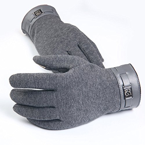 Voberry Touchscreen Winter Lightweight Gloves for Driving, Skiing, Outdoor sports - Cashmere Warm Soft Stretchable Breathable Full Finger Gloves - Fits Men & Women Ski Gloves