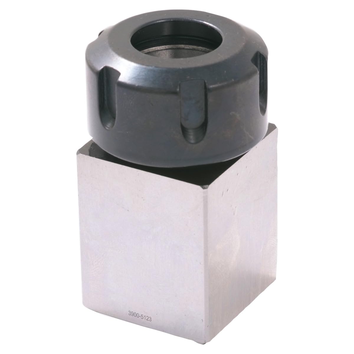 HHIP 3900-5125 Square ER-40 Collet Block - CNC Tool Chuck - Alloy Steel - Compatible with CNC Machine - Includes Chuck Key, ER Nut