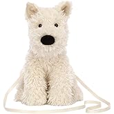 Wiywef Cute Dog Crossbody Bag West Shaped Shoulder Bag Casual Animal Handbags Y2k Fluffy Shoulder Bags for Kids Girls