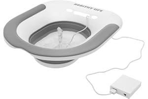 KHZSPP Electric Sitz Bath, Sitz Bath for Hemorrhoids, Postpartum Care, Collapsible Sits Bath Tub for Hemorrhoids Treatment,Wi