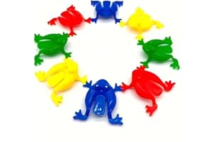 15 Colorful Mini Jumping Frogs - Finger Dexterity Game, Counting & Math Skills Tool, Birthday Party Gift & Educational Toy, H