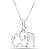 Charmsy 925 Sterling Silver Elephant Jewelry Set | Good Luck Pendant, Drop Earrings, Bracelet & Necklace | Birthday & Christmas Gift for Women