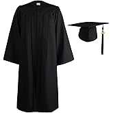 OSBO GradSeason Matte Graduation Cap and Gown 2026 Set with Tassel for High School & College 10 Colors