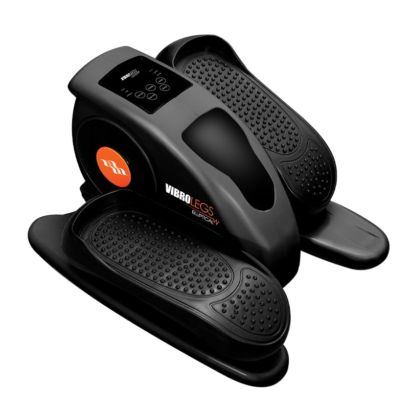 Vibro Legs Elliptical - motorisierter Heimtrainer & Beintrainer für Zuhause - Pedaltrainer für Bewegung im Sitzen - fördert Durchblutung & Fitness - leises Trainingsgerät - Ellipsentrainer elektrisch