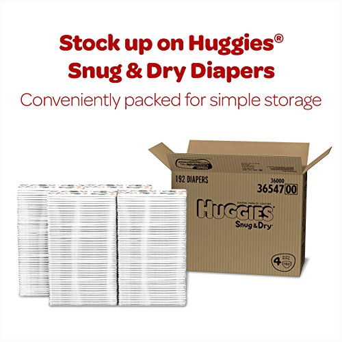 HUGGIES Snug & Dry Diapers, Size 3, 198 Count, HUGE PACK (Packaging May