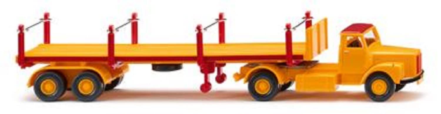 Wiking Scania 051844 H0 Stake Semi Trailer Signal Yellow Carmine Red Gauge HO 1:87