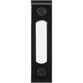 Heath Zenith Black Metal Wired Lighted Push Doorbell Button | Lighted, Surface Mount, Screw Terminal, 16V Max, Outdoor, Replacement, Model 18000216