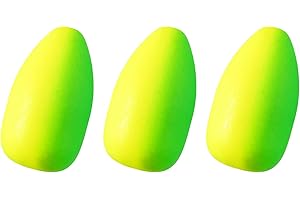 Alwonder 60-Pack Fishing Floats Bobbers Oval Bullet Foam Rig Floats Pompano Surf Ice Fly Fishing Trolling Fish Finder Bottom Live Bait Rigs Float for Bass Trout Walleye Crappie Redfish Bluegill