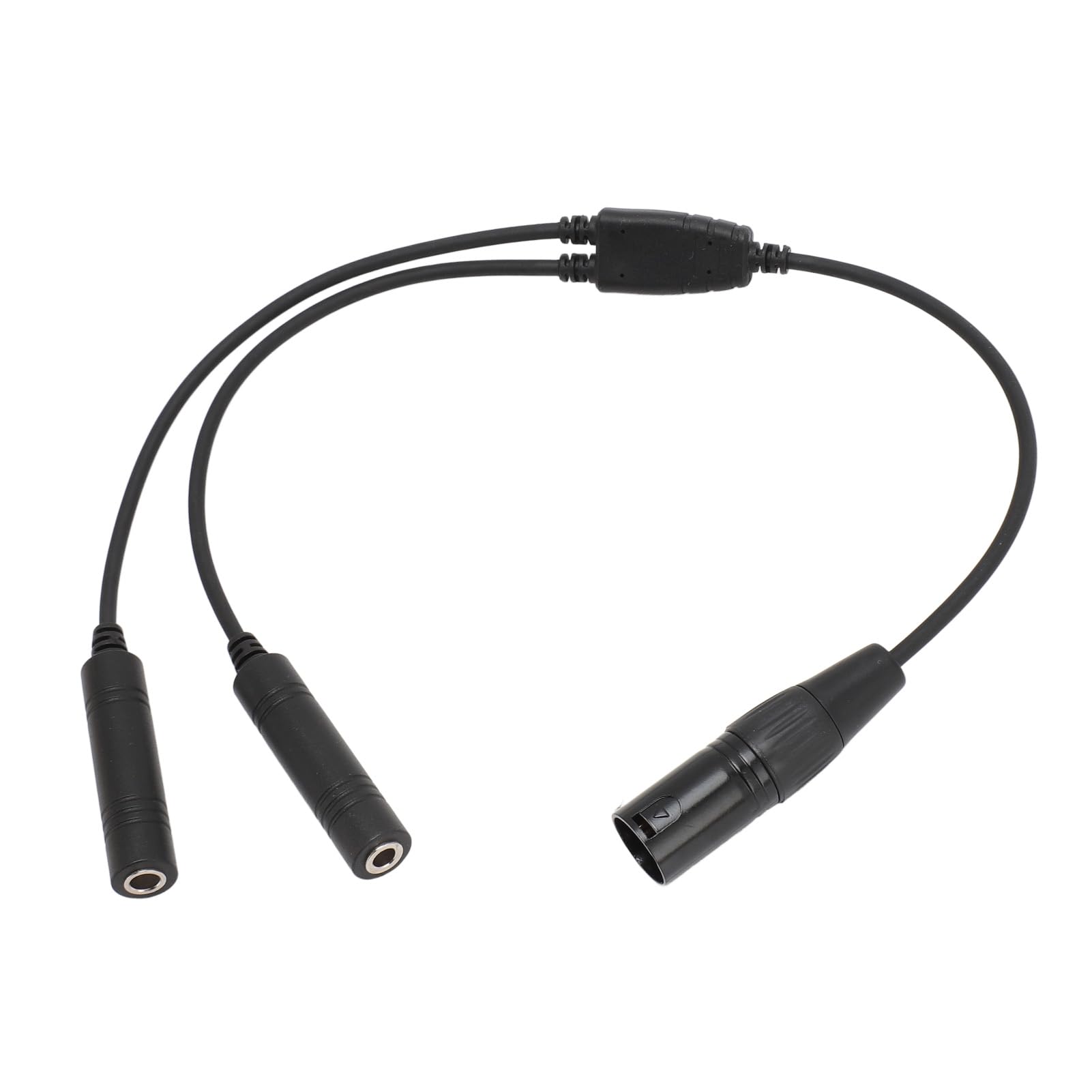 Goshyda Aviation Headset Adapter, Premium Abs and Metal Does Not Convert Impedance Plug and Play, Aviation Headset Ga Dual Plug to for 5 Pin XLR