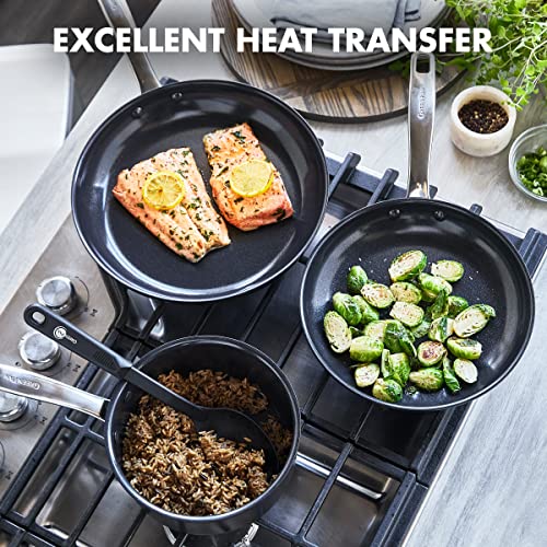 GreenPan Chatham Black Prime Midnight Hard Anodized Healthy Ceramic