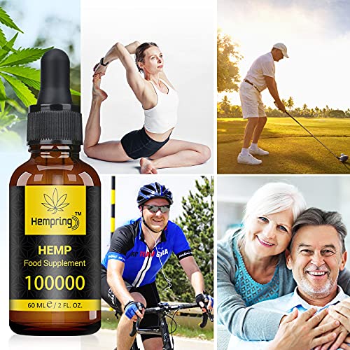 Natural Oil, Premium High Strength Oil 100000mg, 60ML Maximum Value Natural Supplement Vegan & Vegetarian Friendly