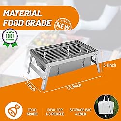 Portable Charcoal Small Grill | Easy to Assembly