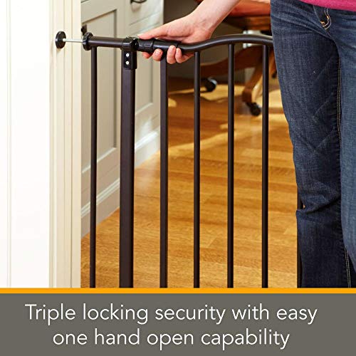 MYPET North States 38.25" wide Windsor Arch Pet Gate Heavy duty metal