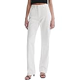 SGIVL Women’s Jeans High Waisted Straight Leg Stretchy Jeans Trendy Wide Leg Casual Fit Denim Pants