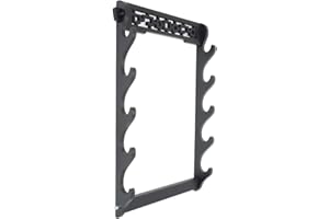 FOXSMZZ 5-Tier Sword Holder Wall Mount Samurai Sword Stand Display Katana Wakizashi Tanto Rack