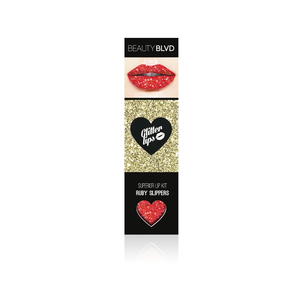 BEAUTYBLVD Glitter Lips, Cruelty Free Lip Kit - Ruby Slippers โ image 1
