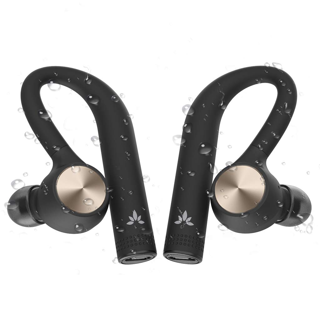 Avantree TWS109 IPX5 Sports Sweatproof Headphones, True Wireless In-Ear Earphones, Bluetooth 4.2, Black