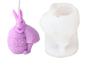 Easter Silicone Molds – Cute Flexible Bunny, DIY Craft Supplies | Silicone Easter Mold Set for Soap Candle Making Resin Epoxy