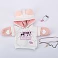 New 1/3, 1/4, 1/6BJD Doll Clothes Cute Cat Sweater for Large 1/6, Yosd, 30cm 45cm 60cm Bjd SD DD Doll Accessories (White-Pink,1/6)