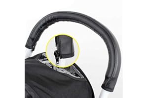 PONINI Replacement Parts/Accessories to fit Bugaboo Strollers and Car Seats Products for Babies, Toddlers, and Children (Faux Leather Handlebar Cover)