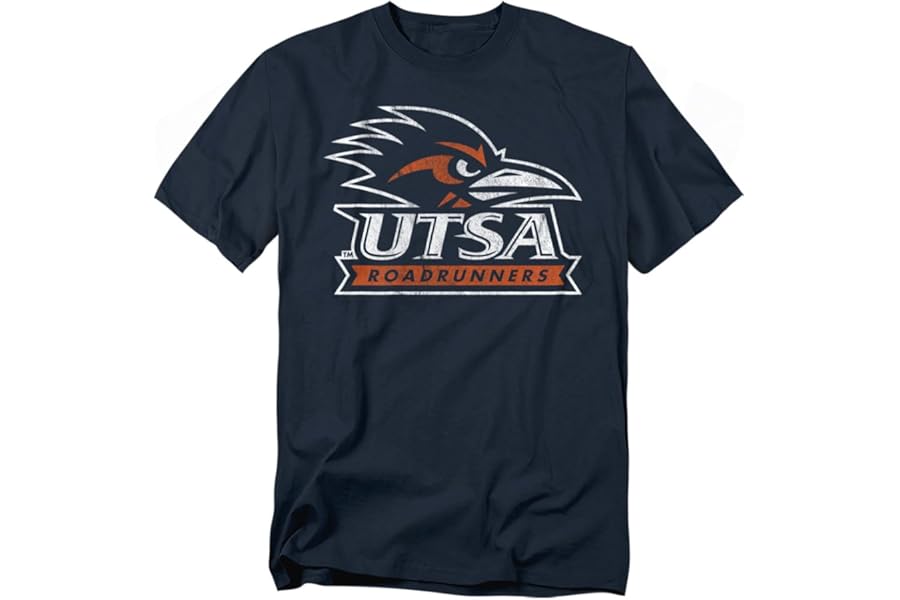LOGOVISION Official Collegiate Distressed Primary Logo Adult T-Shirt Collection