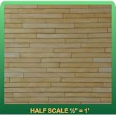 Greenleaf 1/2" Scale Miniature Clapboard Siding Half Scale Dollhouse Accessory - 60 Strips Covers 90 Sq Inches - Natural Wood - 1/2" = 1 Foot - Teen, Young Adult