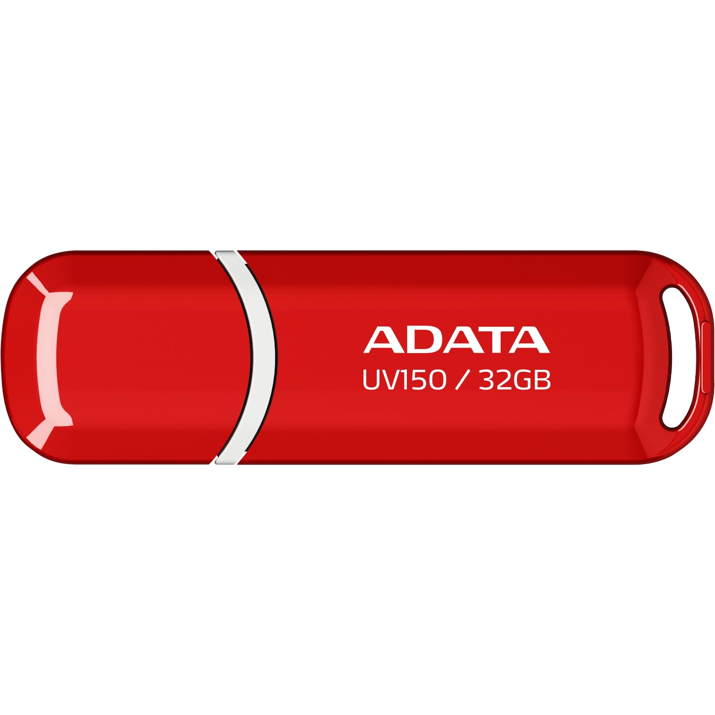 ADATA UV150 32GB USB 3.0 Snap-on Cap Flash Drive, Red (AUV150-32G-RRD)