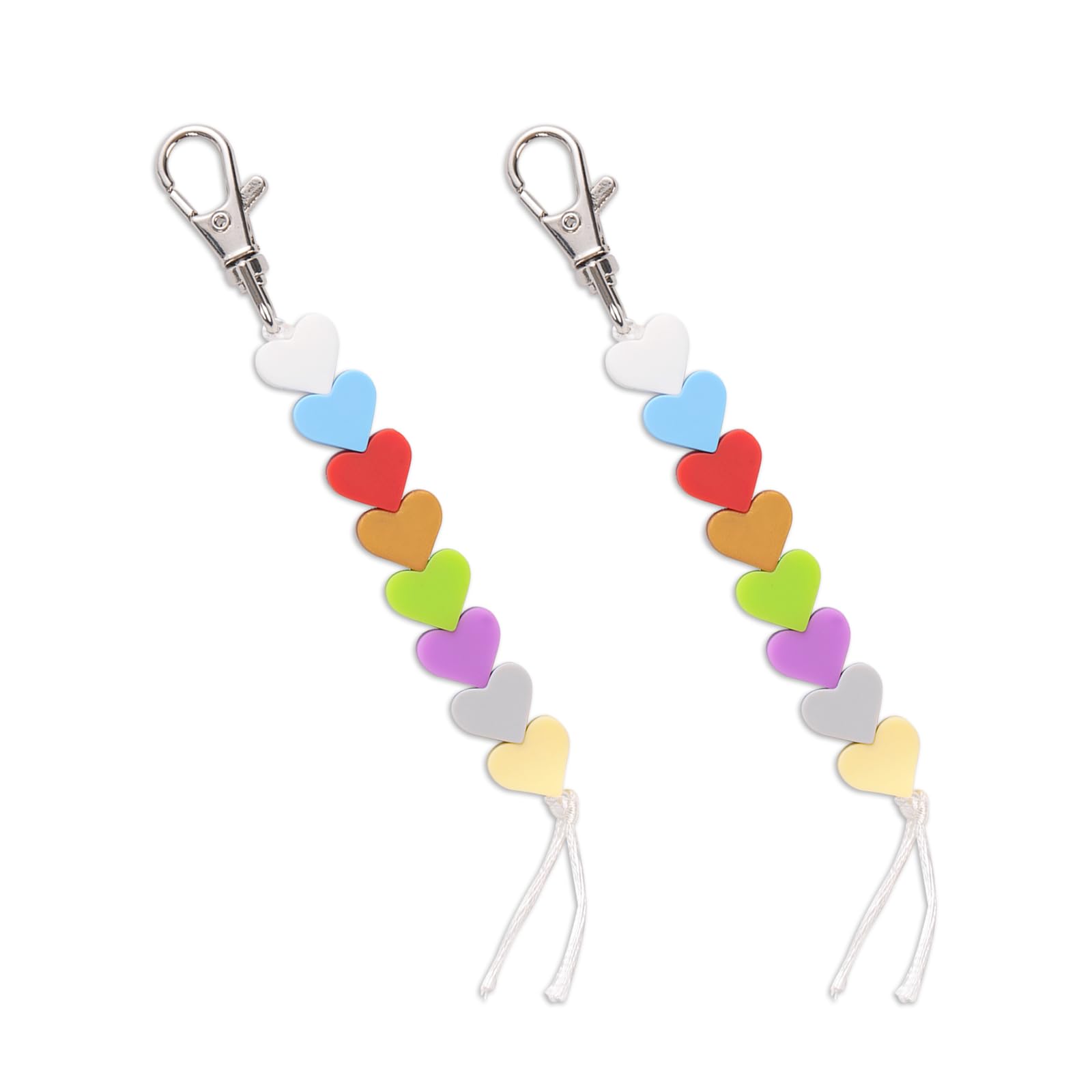 2pcs Order of Blood Draw Beads, Silicone Heart Beads Order of Draw Phlebotomy Beads Lanyard Badge Reel Accessories Phlebotomy Essentials for Nurse Clinicians RN Student School Supplies Gift
