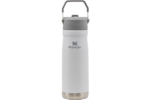 Stanley IceFlow Stainless Steel Water Jug with Straw, Vacuum Insulated Water Bottle for Home and Office, Reusable Tumbler with Straw Leak Resistant Flip, Polar, 22 OZ
