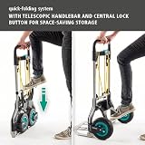 Wolfcraft TS 850 Offroad Folding Hand Truck 100kg Load Telescopic Handle view 4