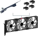 winwill 3 Fan Mount Rack PCI Slot Bracket GPU Card Cooler w/ 20 Screws 4 view 3
