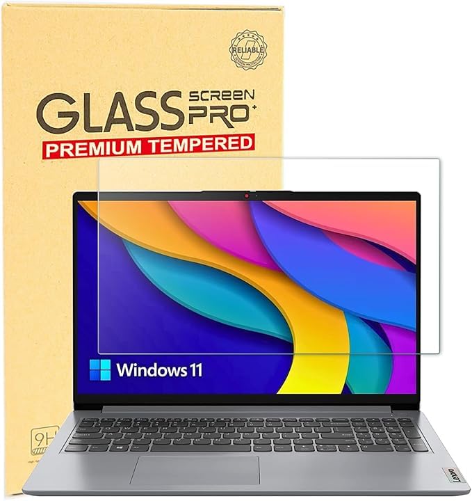 Photo 1 of Tempered Glass Screen Protector for 15.6" Lenovo IdeaPad 3/IdeaPad 5/IdeaPad 5i/IdeaPad 1 1i 15.6 "& Yoga 7 7i 15.6 & Flex 5 15.6, & Legion 5 15.6,& Thinkpad 15.5 inch Laptop 9H Anti Fingerprint