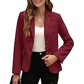BZB Women's Casual Blazers Long Sleeve Lapel Open Front Work Office Bussiness Warm Blazer Jackets