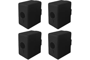 ARNCYSLD 4PCS Silicone Socks Cover for FLSUN V400 3D Printer High Temperature and Durable Black Silicone Sleeve FDM 3D Printer Accessories Parts Protecting Extruder Heater Block and Nozzle