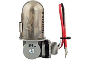NSI TORK 2001 Outdoor 120-Volt Photocontrol - Stem & Swivel Mount - Controls Lighting Dusk to Dawn - Compatible with Incandescent/Compact Fluorescent/Halogen/LED, 1-Pack