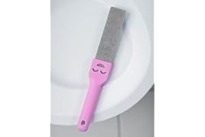 Pumice Toilet Scrubber with Handle for Hard Water Stains, Bathroom Cleaning Tool for Bowl Rings, Sink & Tile Scale Removal, S