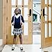 Door Stops That Work Great on All Surfaces from SuperiorMaker 4 Pack of Black Stylish Rubber Flexible Door Stoppers - Door Stops Rubber Best for Non-Scratching - Modern Door Stops Wedges Design