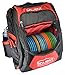 Salient Helix Large Disc Golf Bag (25-35 Disc Capacity) (Red/Black)