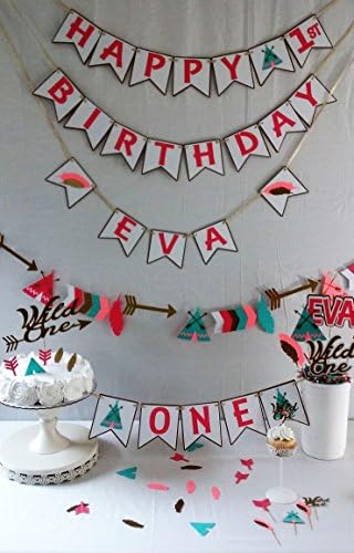 Wild One Tribal Party Package -party supplies - boho - axtec - decorations
