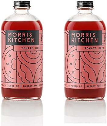 Morris Kitchen Tomato Beet Bloody Mary Mixer - 16floz (2 Pack): Vegan Gluten-Free &amp; Non-GMO Rich Tomato and Beet for Brunch Drink (Tomato Beet, 2 PACK)